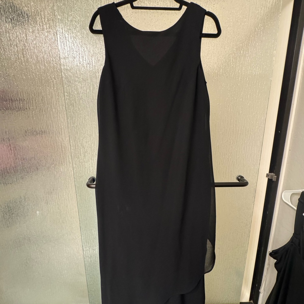 R&K Black Sleeveless Midi Dress